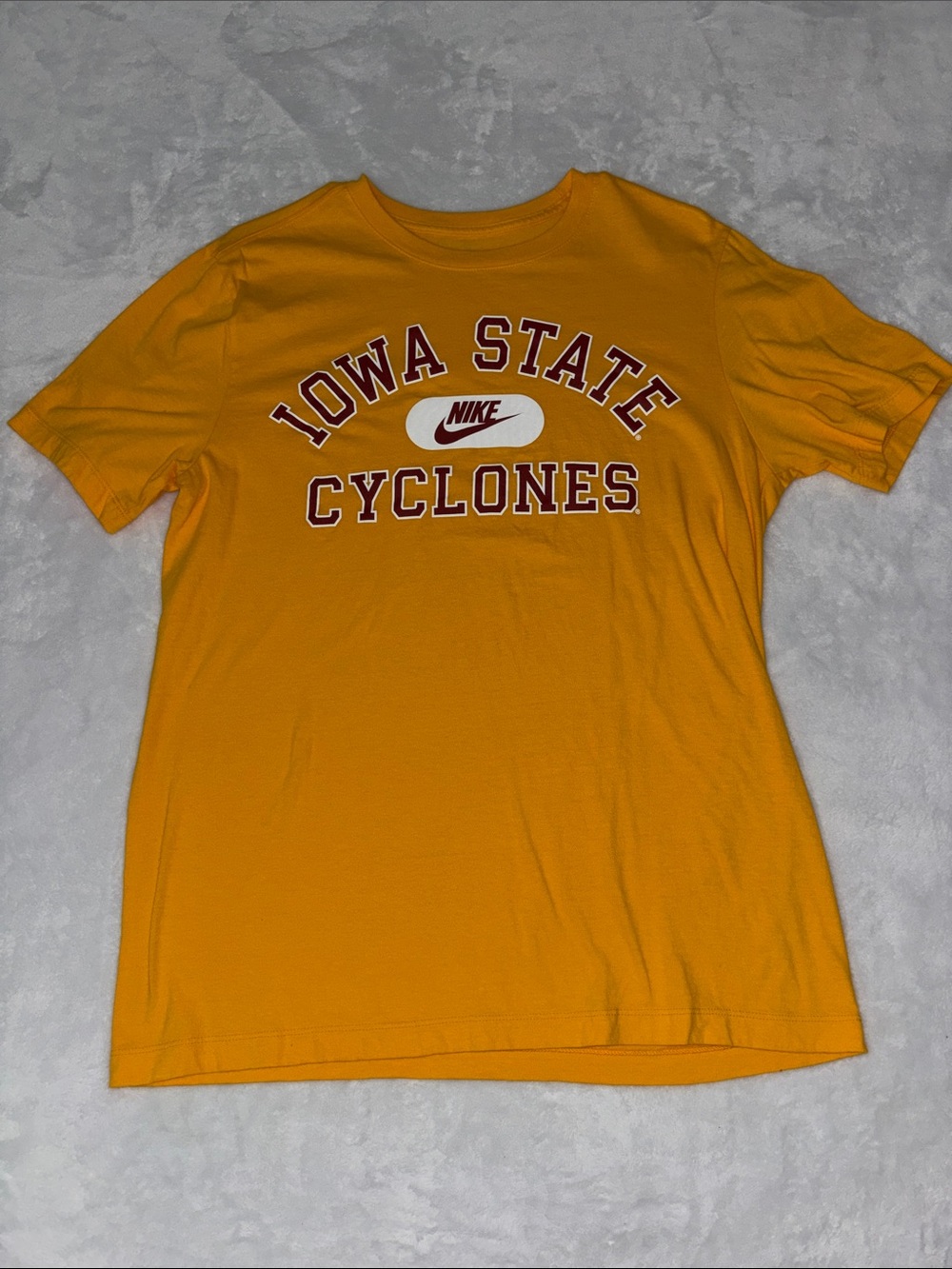 Nike Gold Iowa State Cyclones Tee with Maroon & White Accents